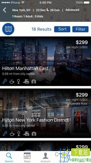 hilton honors app